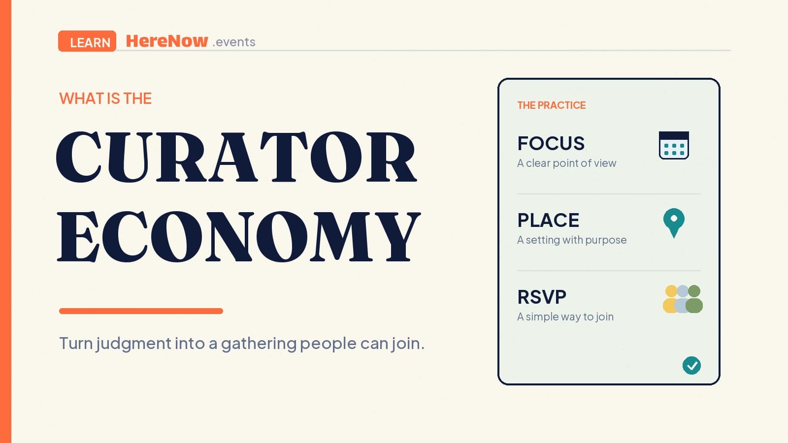 HereNow editorial cover for What is the curator economy?