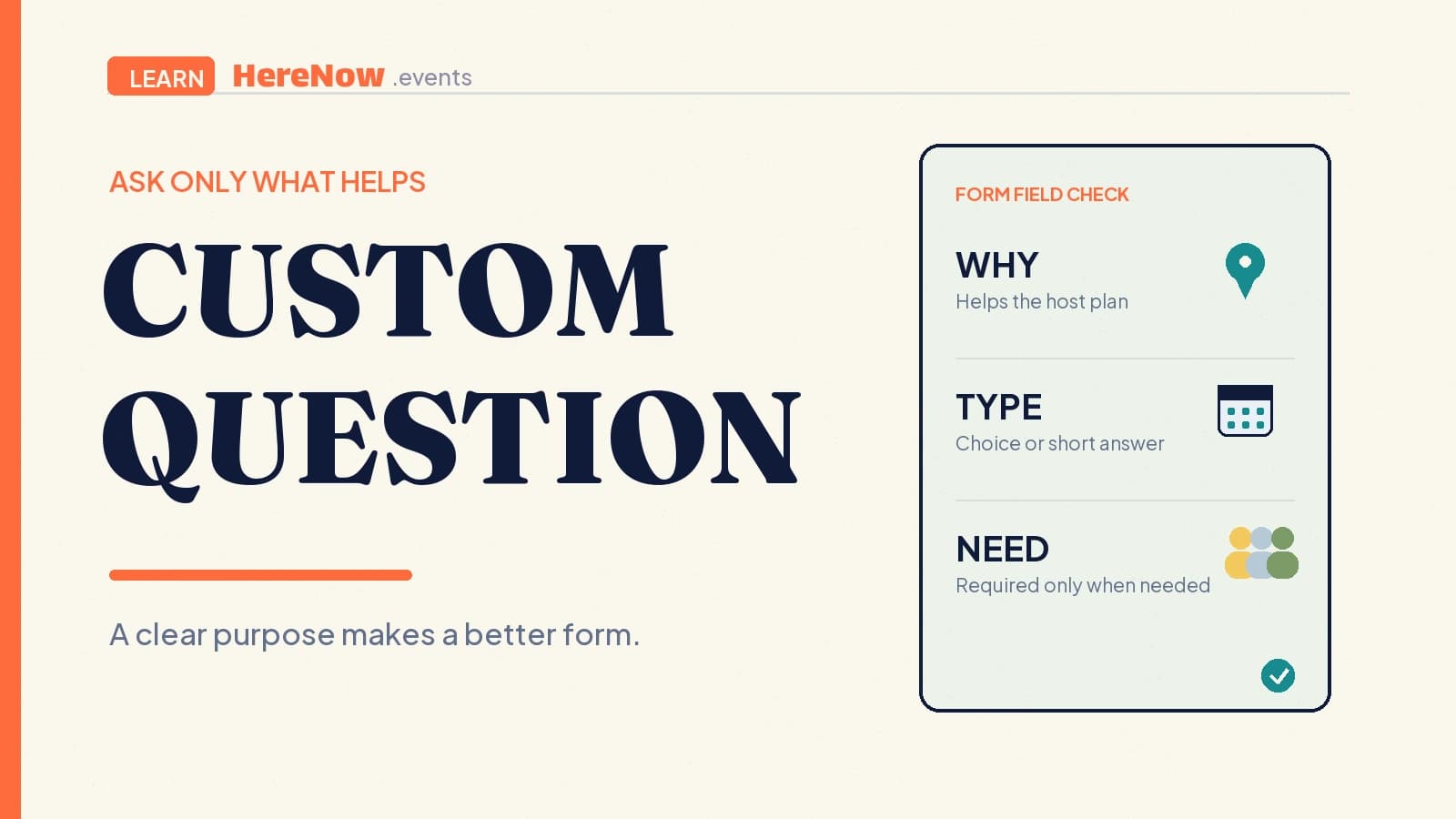 HereNow editorial cover for What is a custom registration question?
