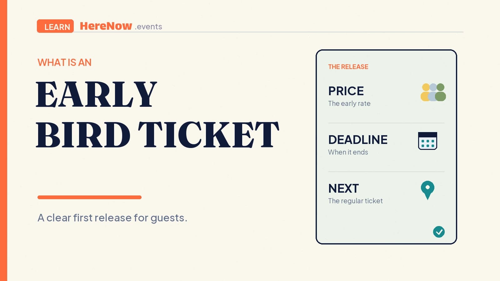 HereNow editorial cover for What is an early bird ticket?