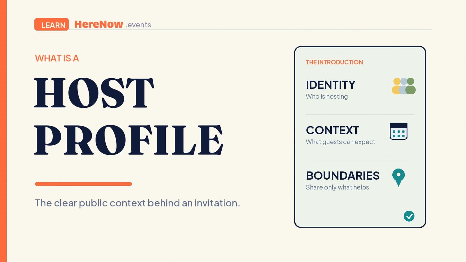 HereNow editorial cover for What is a host profile?