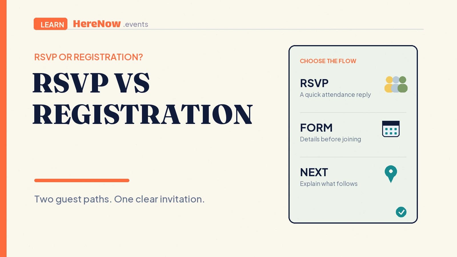 HereNow editorial cover for RSVP vs registration