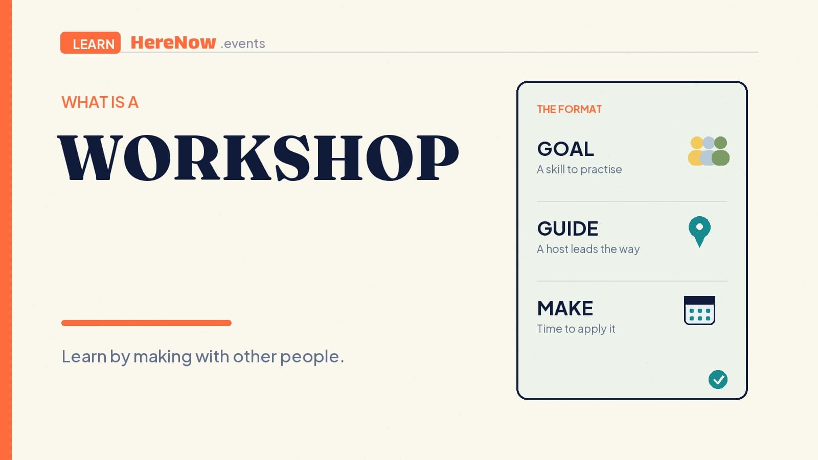 HereNow editorial cover for What is a workshop?