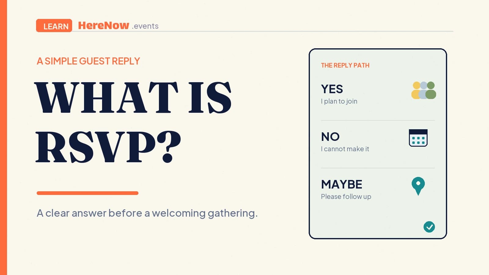 HereNow editorial cover for What is RSVP?