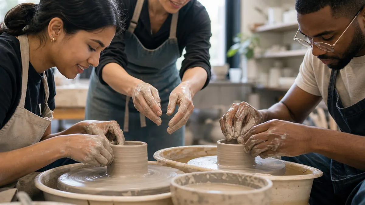 Beginner Pottery Workshop event template cover