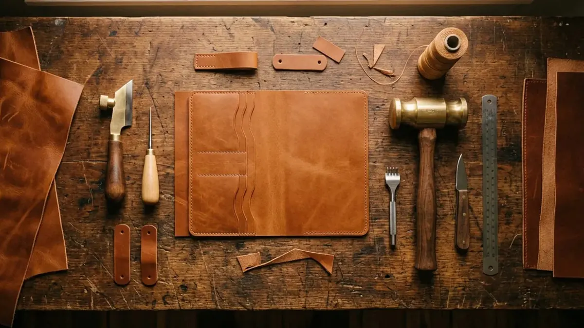 Leather Cardholder Workshop event template cover