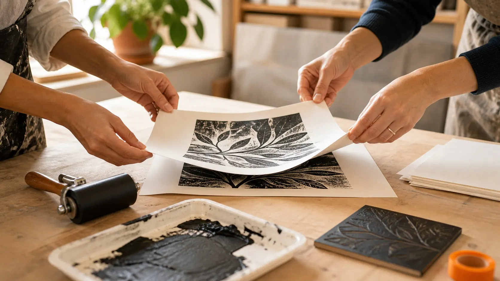 Printmaking Pop-Up Studio event template cover