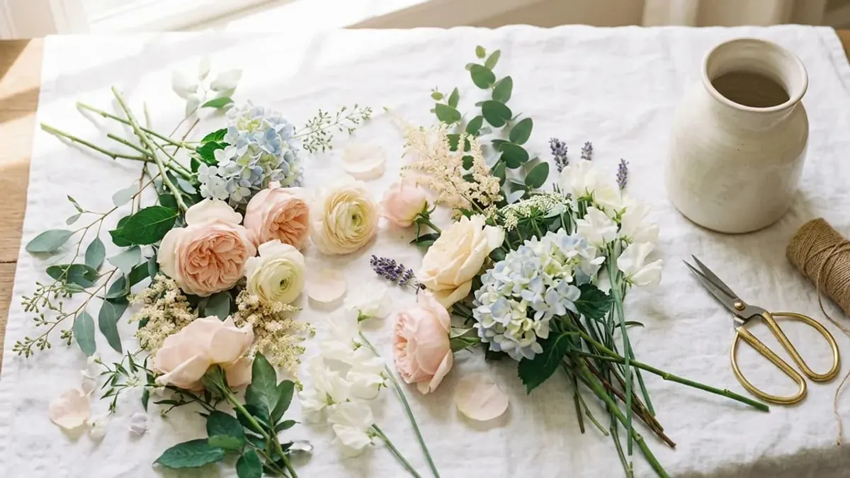Seasonal Bouquet Workshop event template cover