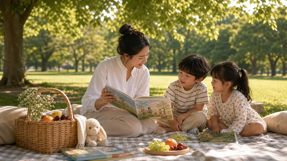 Storytime Picnic event template cover